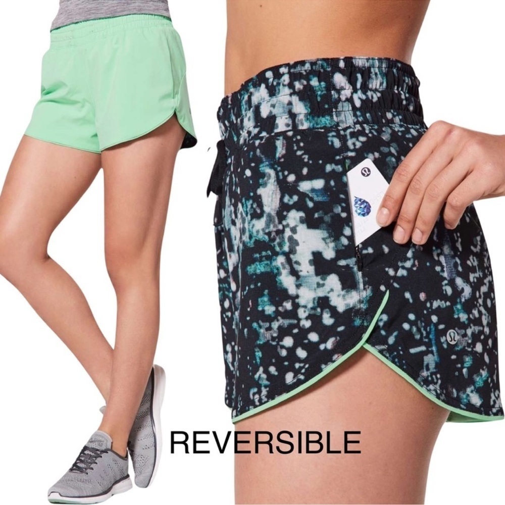 Lululemon Choose A Side Short *3" Pixel Haze Multi Black / Dragonfly Sz 6